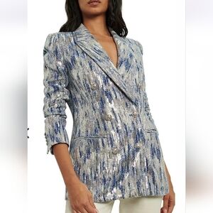 NWT Derek Lam 10 Crosby Walter Sequin Jacket - Size 6